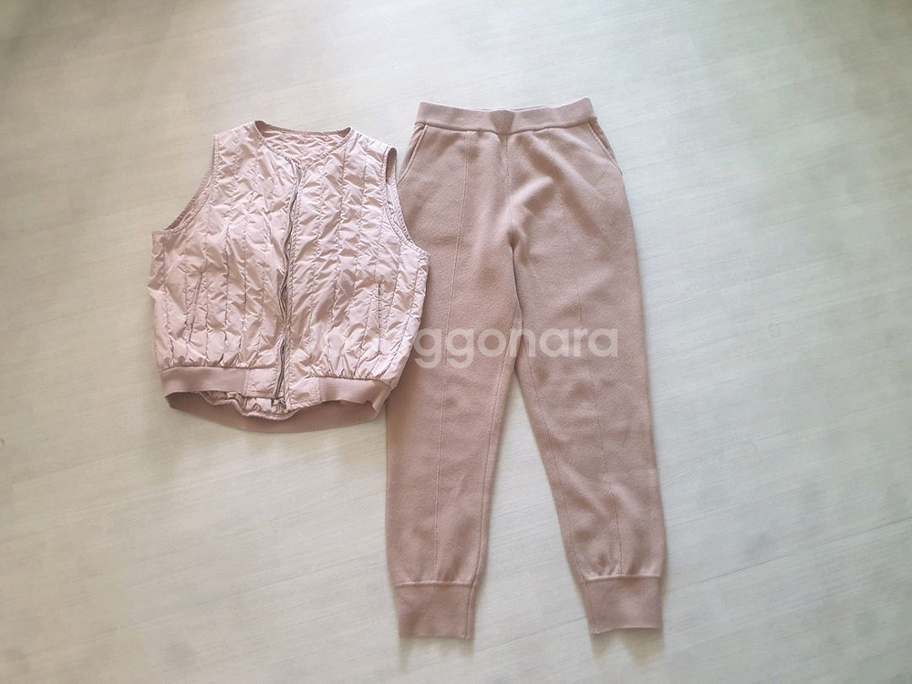 한섬 타임 조끼 .니트바지 셋트판매--7