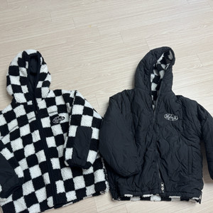 쌍둥이) 히로 리버시블 체커자켓 140 일괄 택포