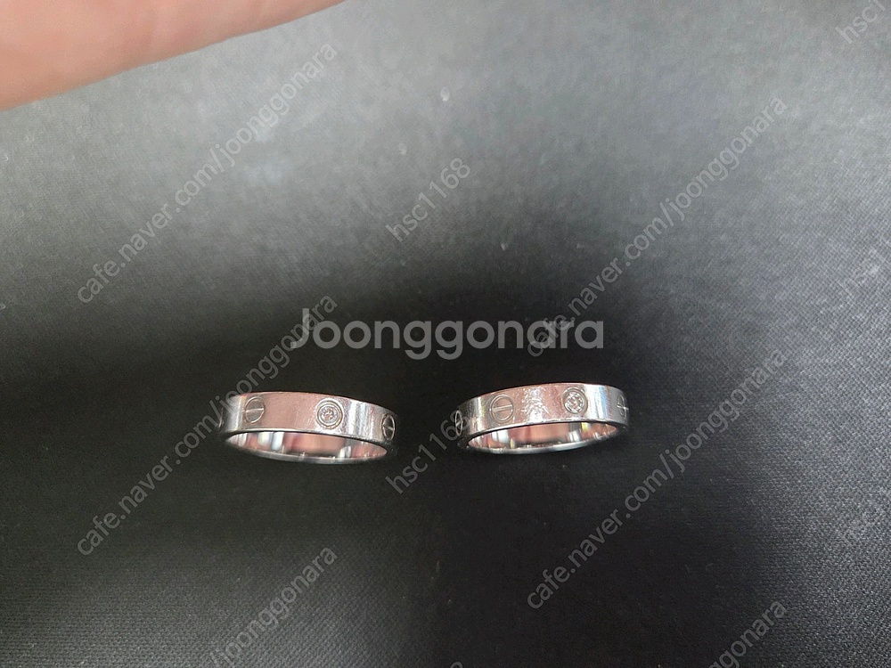 까르띠에 러브링 1P 다이아 53,56--4