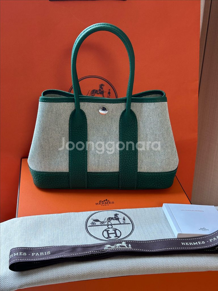 정품 에르메스 가든파티 미니 k각인 새상품--0