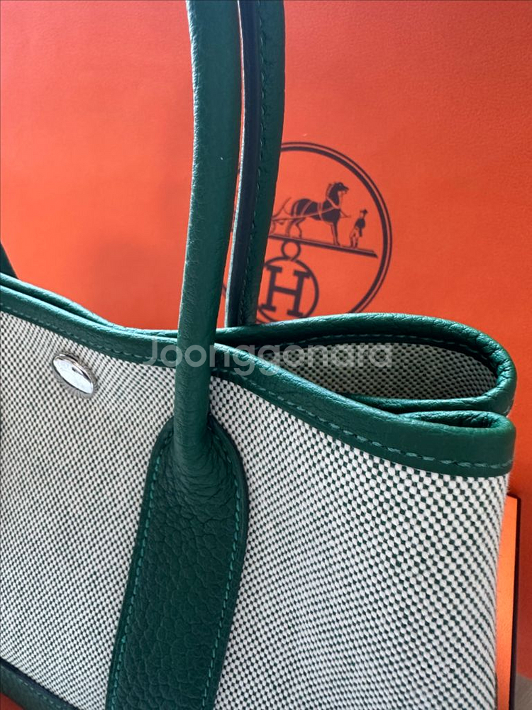 정품 에르메스 가든파티 미니 k각인 새상품--4