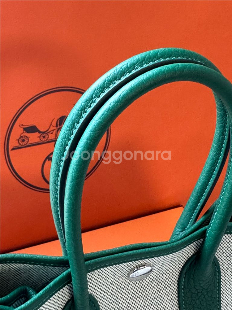 정품 에르메스 가든파티 미니 k각인 새상품--5