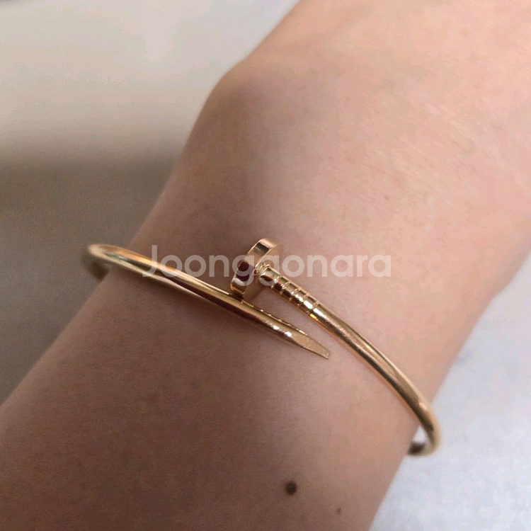 18k핑크골드 팔찌--5