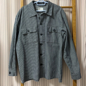 스트라이프 셔츠 자켓