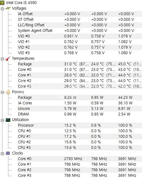 중고 삼성 H81S1 메인보드 + i5-4590 CPU--4