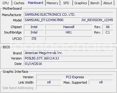 중고 삼성 H81S1 메인보드 + i5-4590 CPU--6