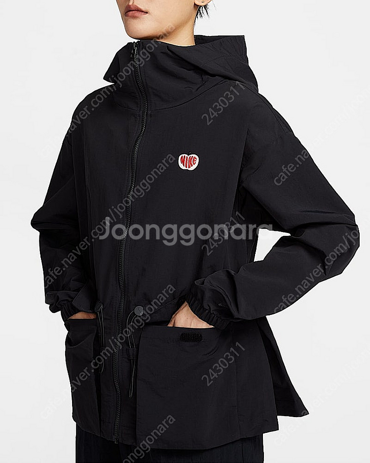 나이키 여성 우븐 재킷 HV8727-010 블랙 크링클--0