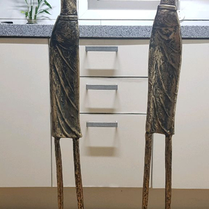 대형 황동 연주자 예술작품, 작가작품 2점 일괄