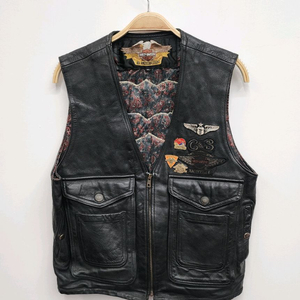 할리데이비슨 여성 가죽 조끼 이미지