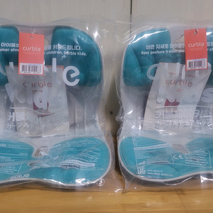 새상품) 어린이용 커블체어 키즈, 학생의자, 책상의자 2개 일괄