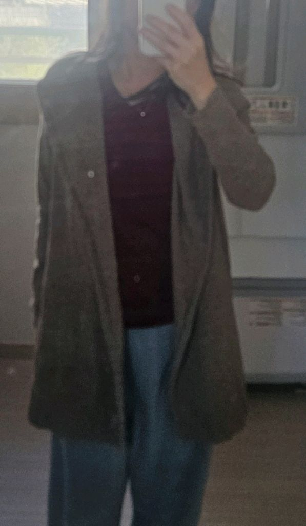 빈폴 여성 후드 니트(멜란지베이지색)--2