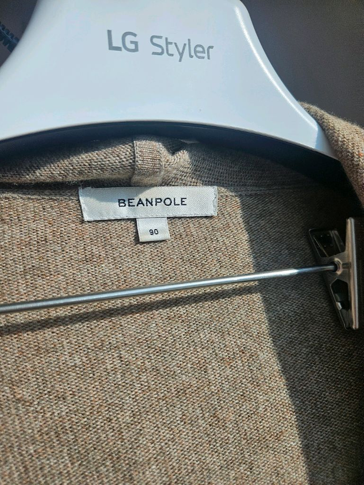 빈폴 여성 후드 니트(멜란지베이지색)--7