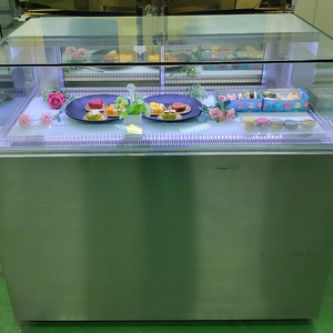 카페용 BKC 마카롱 샌드위치 냉장 쇼케이스 앞1단뒤2단 이미지