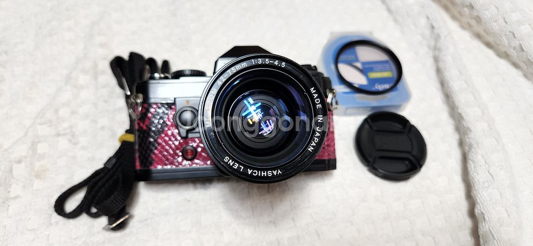 야시카FX-D(A급), 야시카렌즈42~75/3.5~4.5, 스트랩.--0