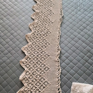 손뜨개 바란스 커튼 커텐