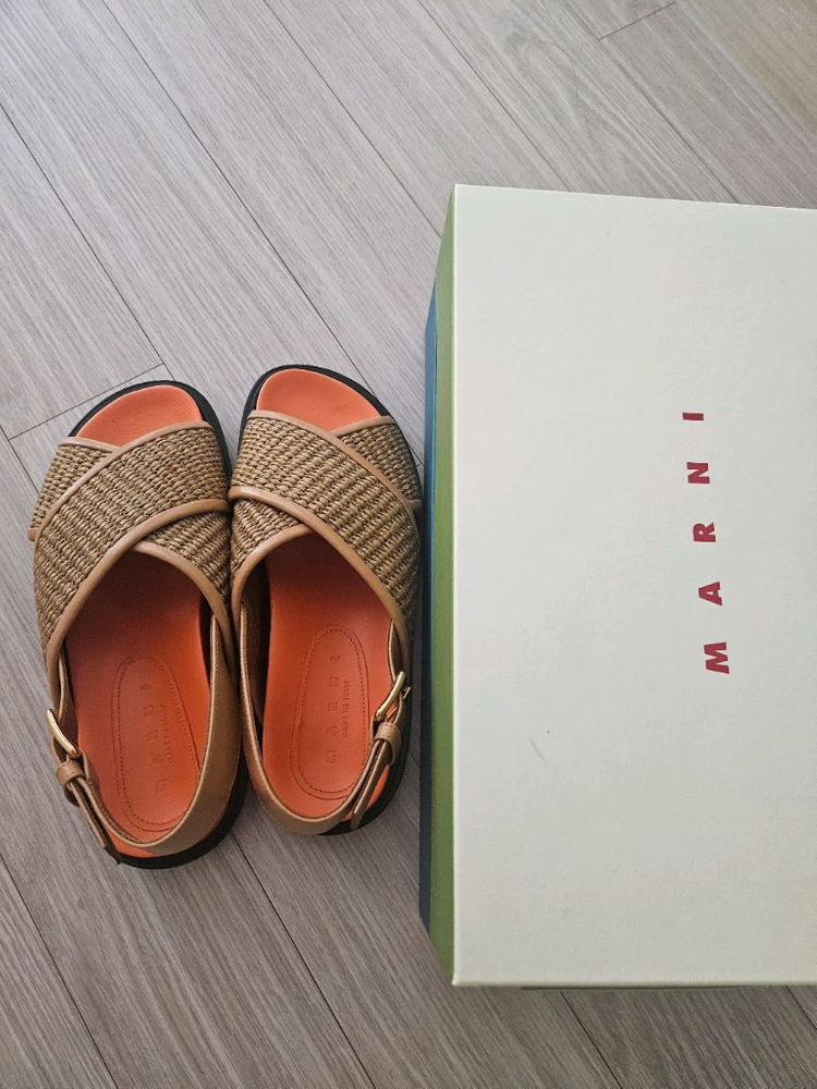 마르니 여성 우븐 샌들(새상품)--1