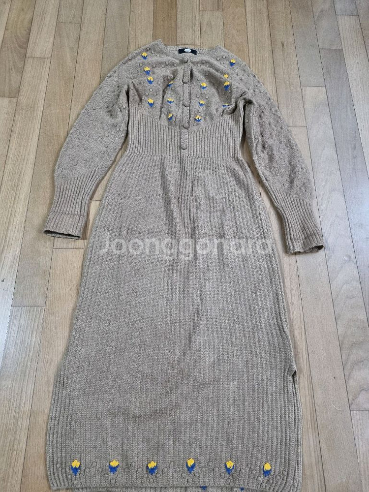 듀엘니트 꽃자수원피스 55--0