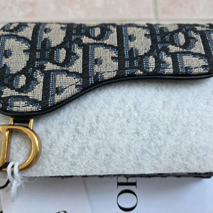 디올 오블리크 새들 포켓 카드지갑