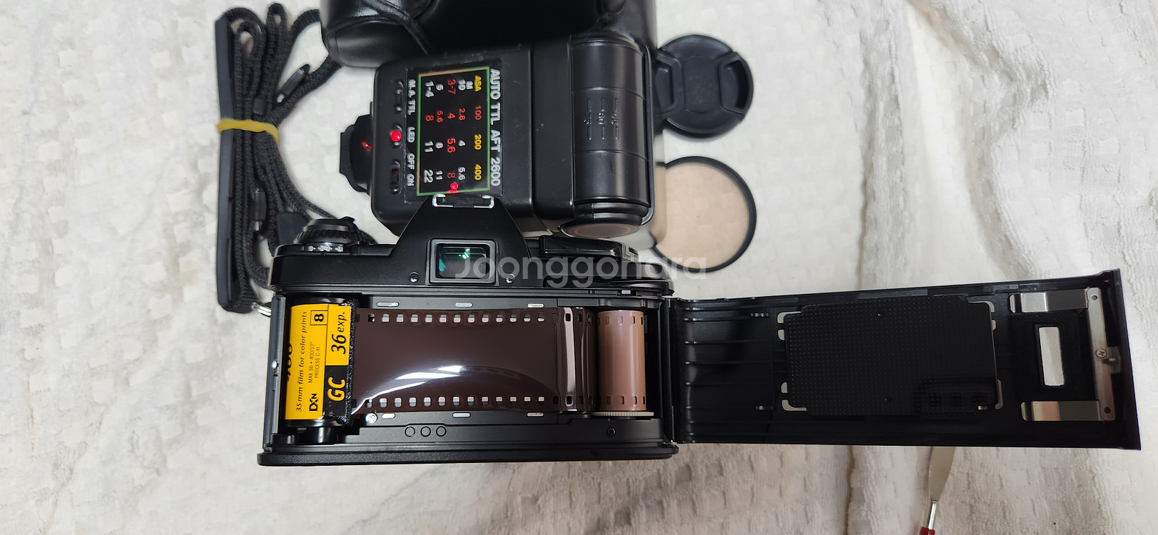 미놀타X300S(일본제,A급), MD ROKKOR 50/1:1.4, 후레쉬, 케이스.--6