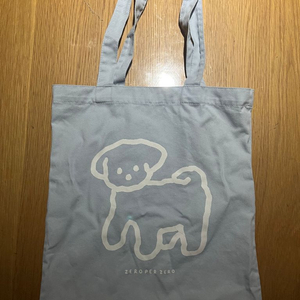 제로퍼 하늘색 에코백