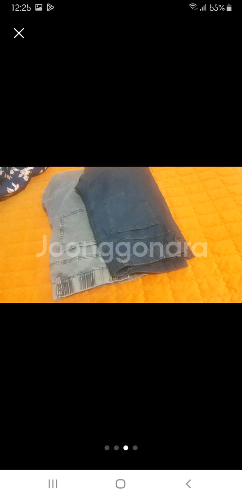 칸투칸 통밴딩 스판 청바지--6