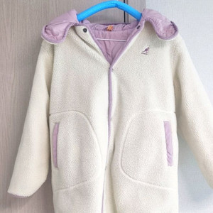 캉골 키즈 여아 뽀글이 리버서블 패딩 점퍼 145사이즈