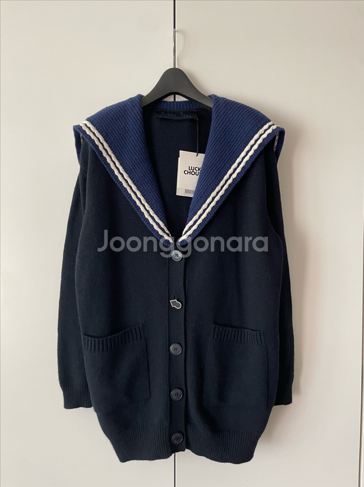 럭키슈에뜨 세일러 니트가디건 / 한섬 마인 마쥬 산드로 오즈세컨 sjsj 시스템--9