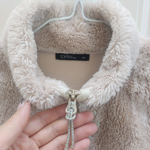 탑텐 플리스 집업 140