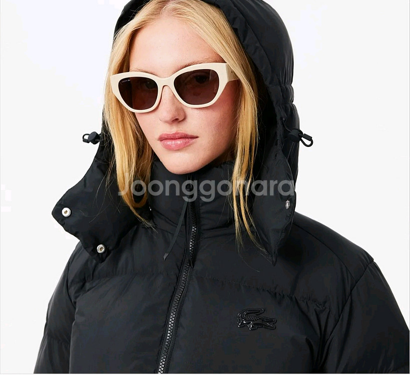 라코스테 여성 숏다운 푸퍼 패딩 택포가--7