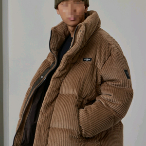 라이프워크 코듀로이 멀티 스탠드넥 다운 패딩점퍼사이즈 M