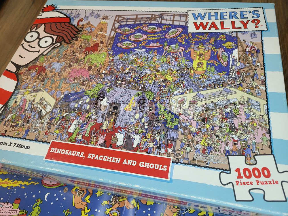 1000피스 직소퍼즐+108명작 월리를 찾아라 가족 게임 보드게임--9