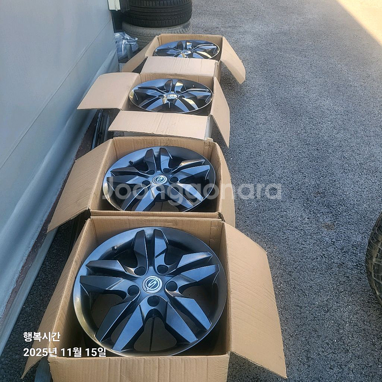 18인치 순정 알로이 휠 타이어 세트--0