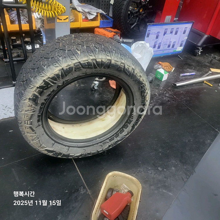 18인치 순정 알로이 휠 타이어 세트--1