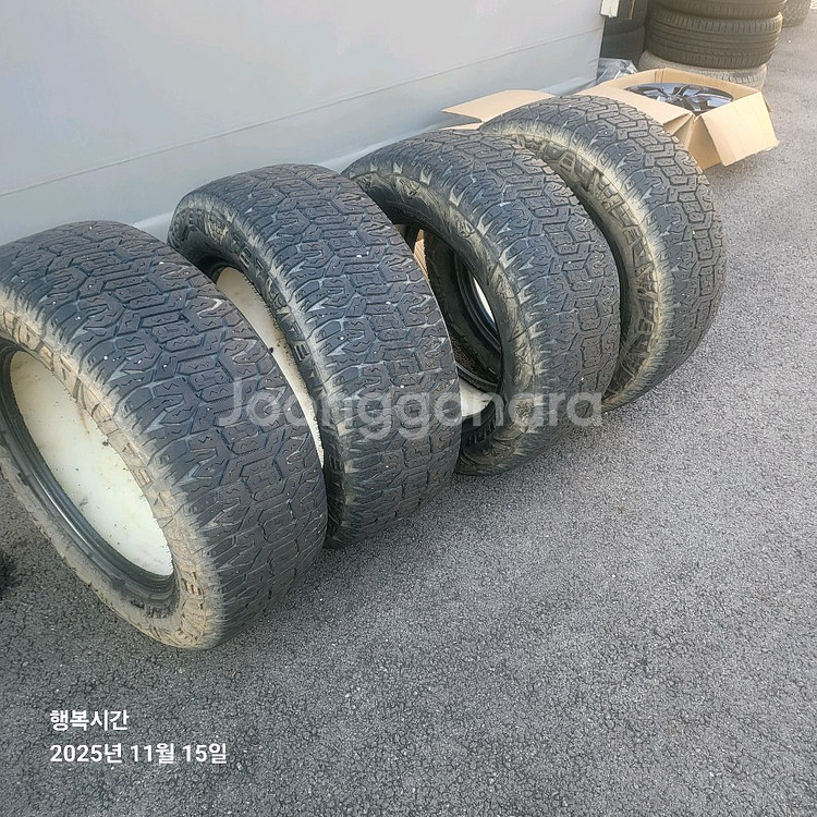 18인치 순정 알로이 휠 타이어 세트--3