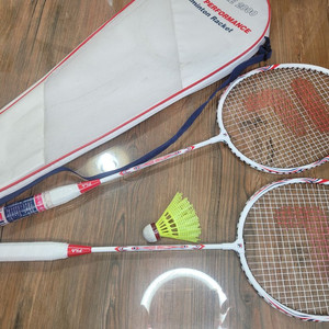 휠라 배드민턴 라켓 1쌍+스타 익스트림2000 중고 운동용품 가족