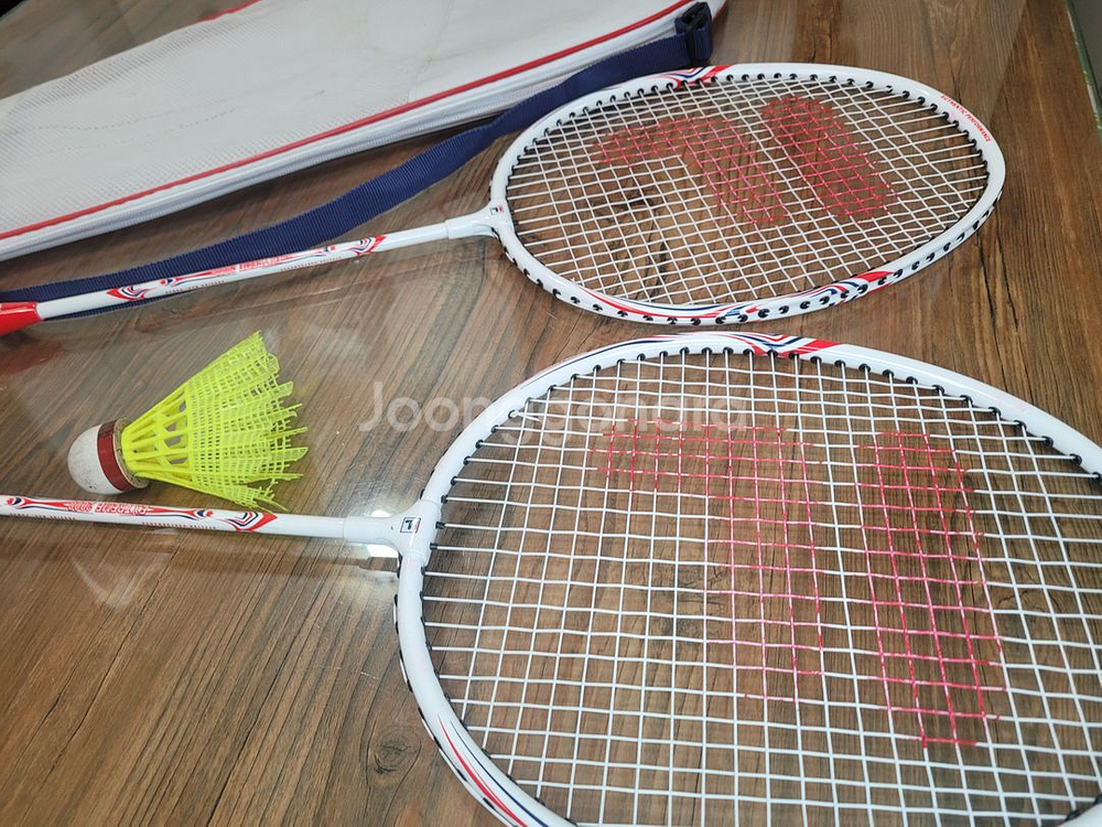 휠라 배드민턴 라켓 1쌍+스타 익스트림2000 중고 운동용품 가족--3