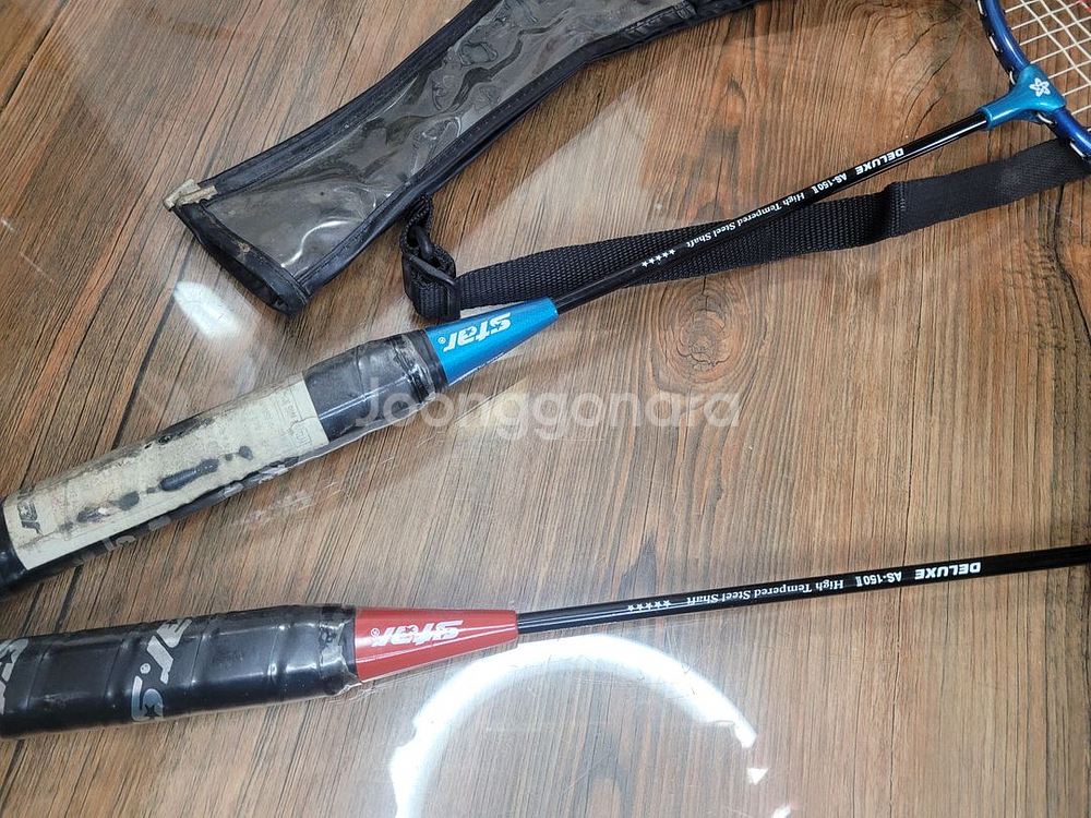 휠라 배드민턴 라켓 1쌍+스타 익스트림2000 중고 운동용품 가족--5