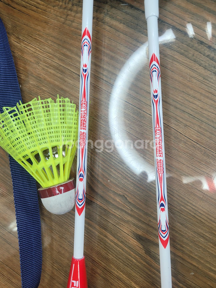 휠라 배드민턴 라켓 1쌍+스타 익스트림2000 중고 운동용품 가족--9