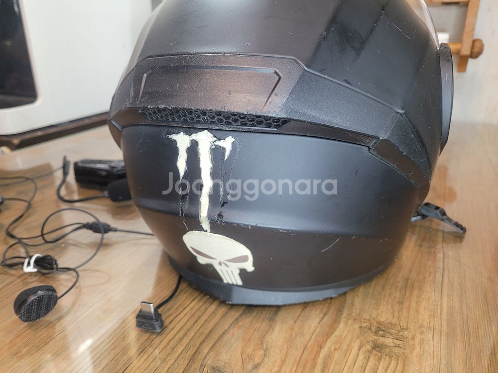 명진ORZ 오토바이 풀페이스 M 헬멧 썬글라스블루투스핸즈프리--6