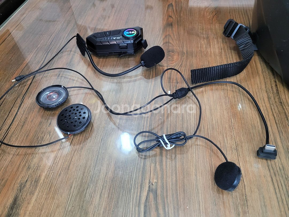 명진ORZ 오토바이 풀페이스 M 헬멧 썬글라스블루투스핸즈프리--7