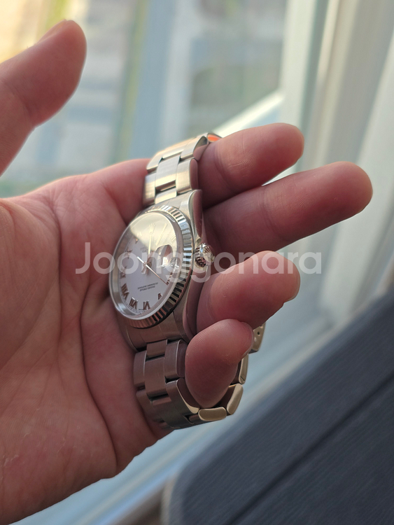 롤렉스 데이저스트 16234 화이트 로만 데이트저스트 오이스터--2