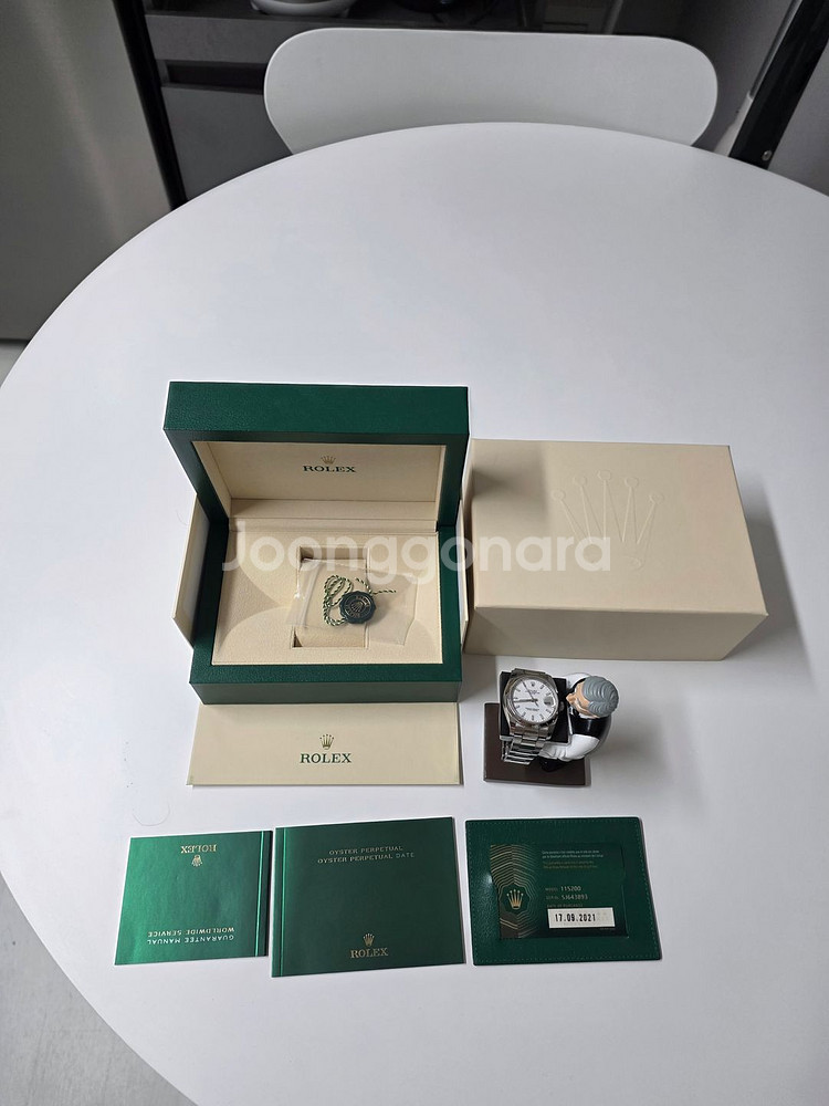 21년 스탬핑)롤렉스 오이스터 퍼페츄얼 115200 34mm 팝니다--0