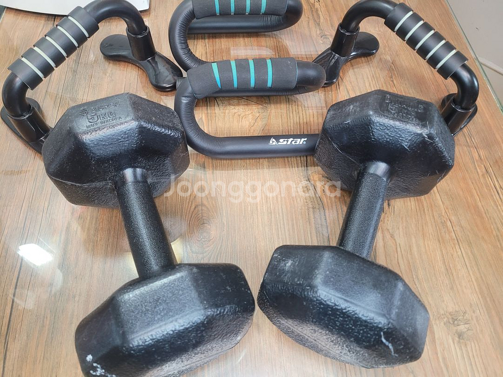 헬스 셀프 운동용품 푸쉬업바 덤벨 5킬로1쌍 푸쉬업바는 선택형--1