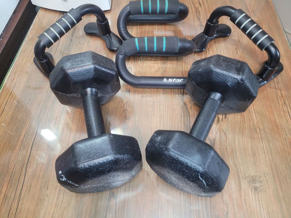 헬스 셀프 운동용품 푸쉬업바 덤벨 5킬로1쌍 푸쉬업바는 선택형--6