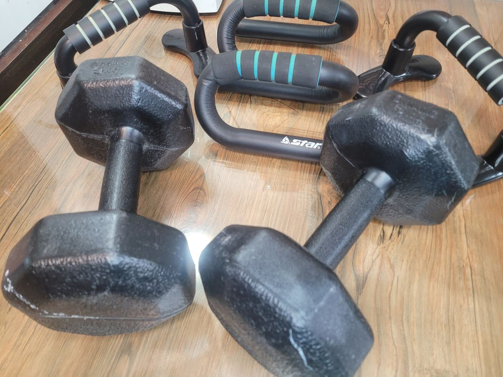 헬스 셀프 운동용품 푸쉬업바 덤벨 5킬로1쌍 푸쉬업바는 선택형--8