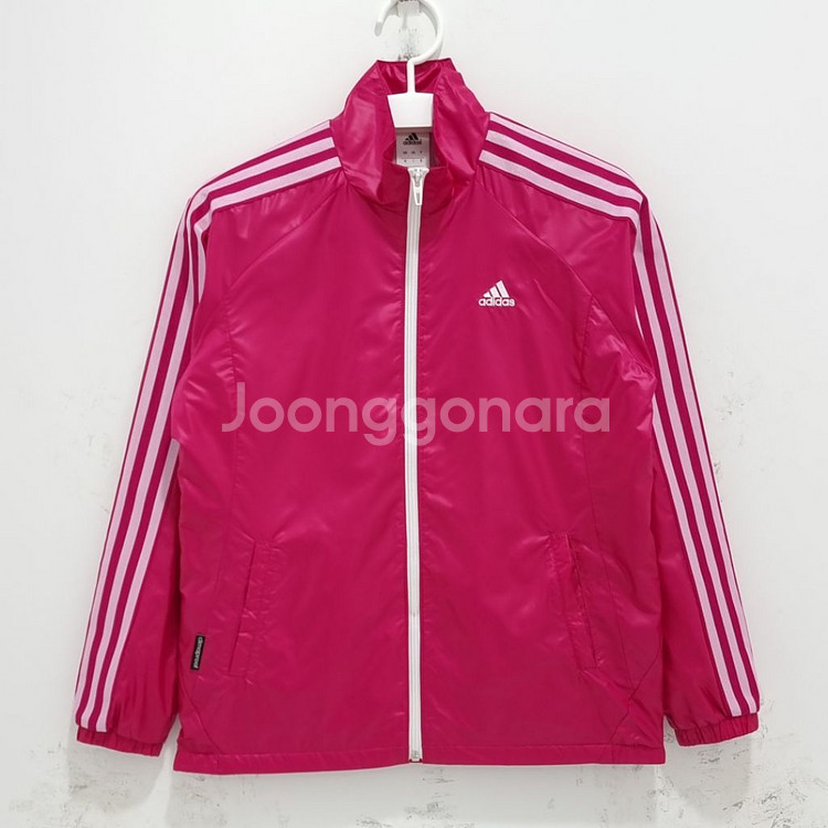 아디다스 여성 바람막이 집업 자켓 트레이닝복 아우터 M--0