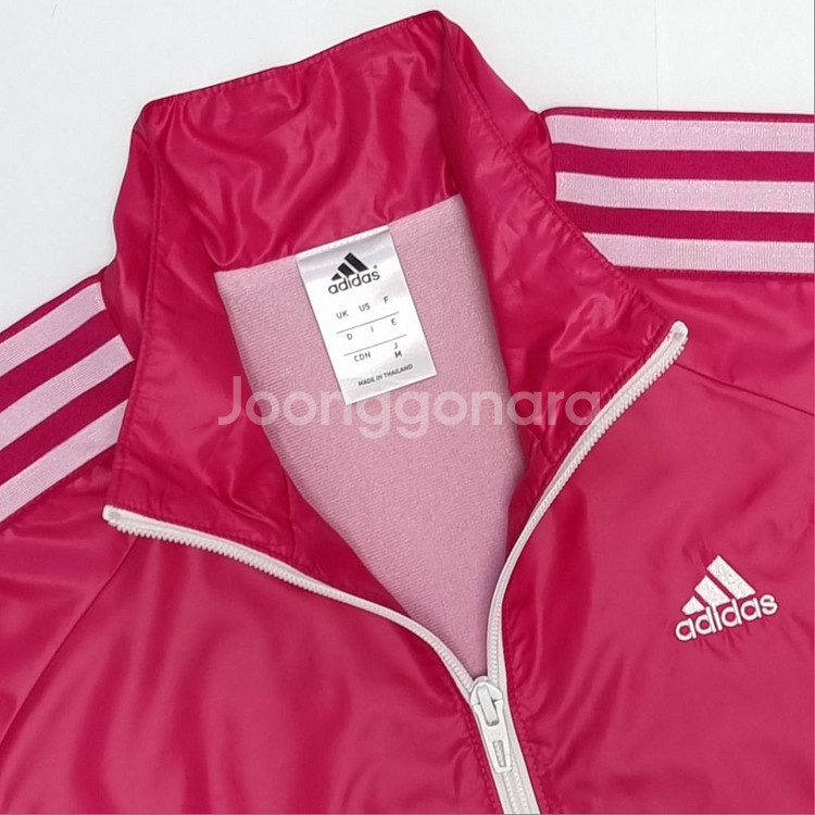 아디다스 여성 바람막이 집업 자켓 트레이닝복 아우터 M--4