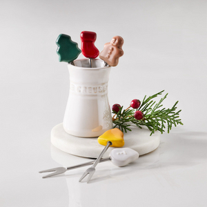 르크루제 크리스마스 푸드픽 세트 단종 미사용 새상품