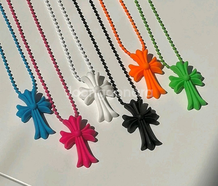 크롬하츠 실리크롬 목걸이 팝니다 (블랙)--0