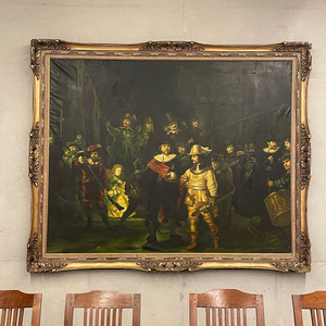 클래식 대형 명화 레플리카/고급 수제 프레임 세트 no10_렘브란트_야경